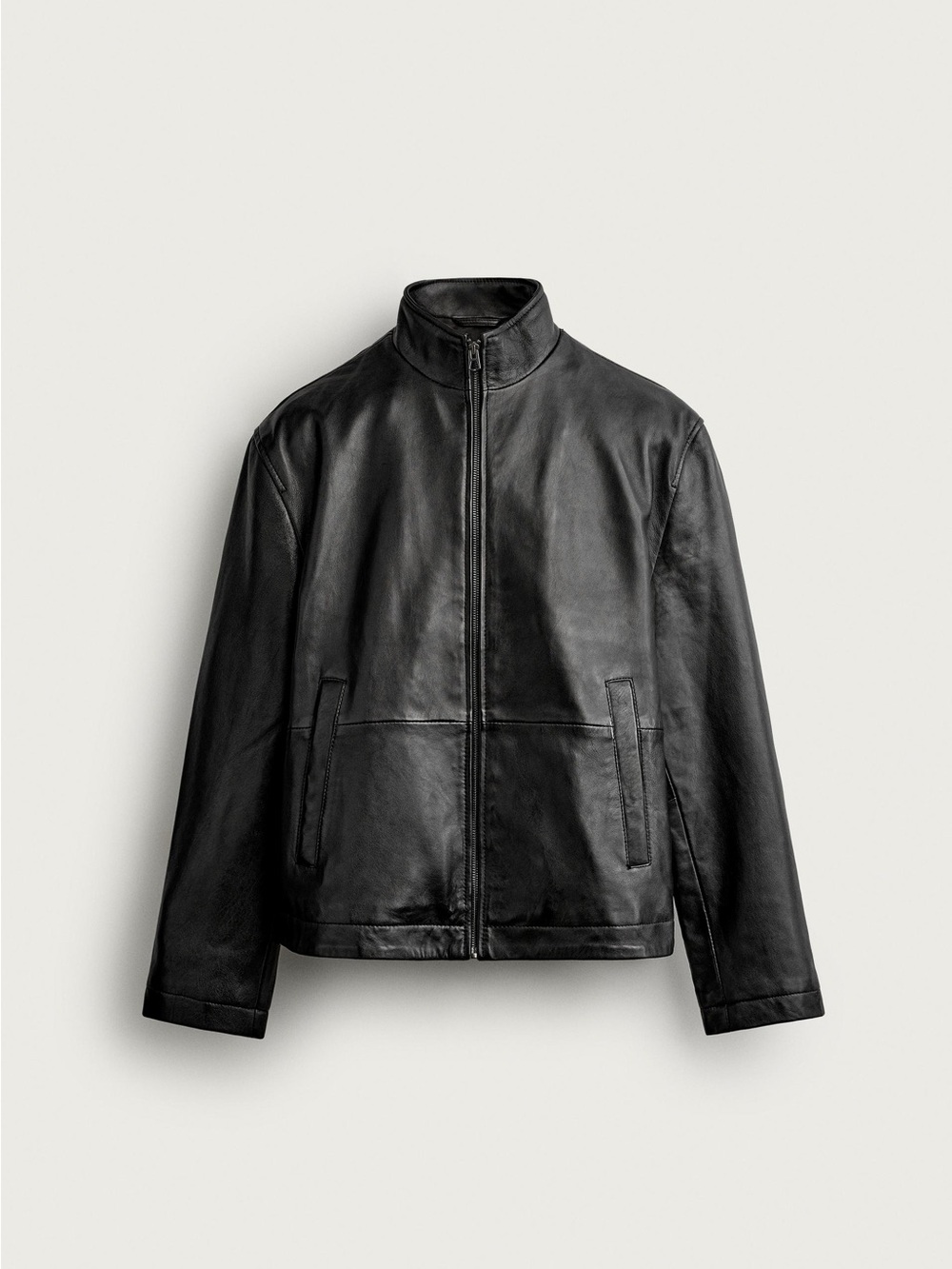 GAP Black Genuine Leather Jacket